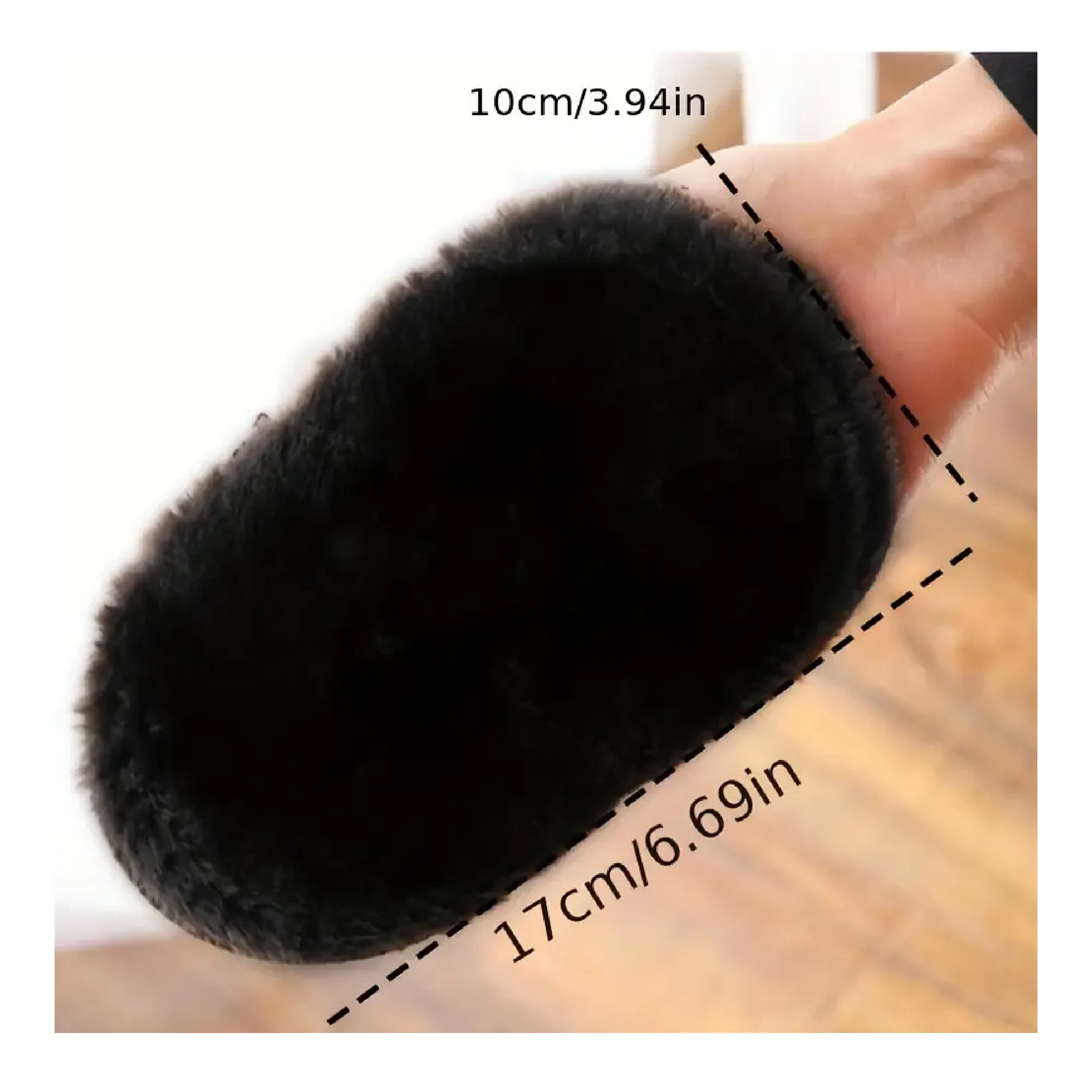 2PCS Shoe Shine Gloves - Imitation Cashmere Leather Surface Shoe Polishing Gloves