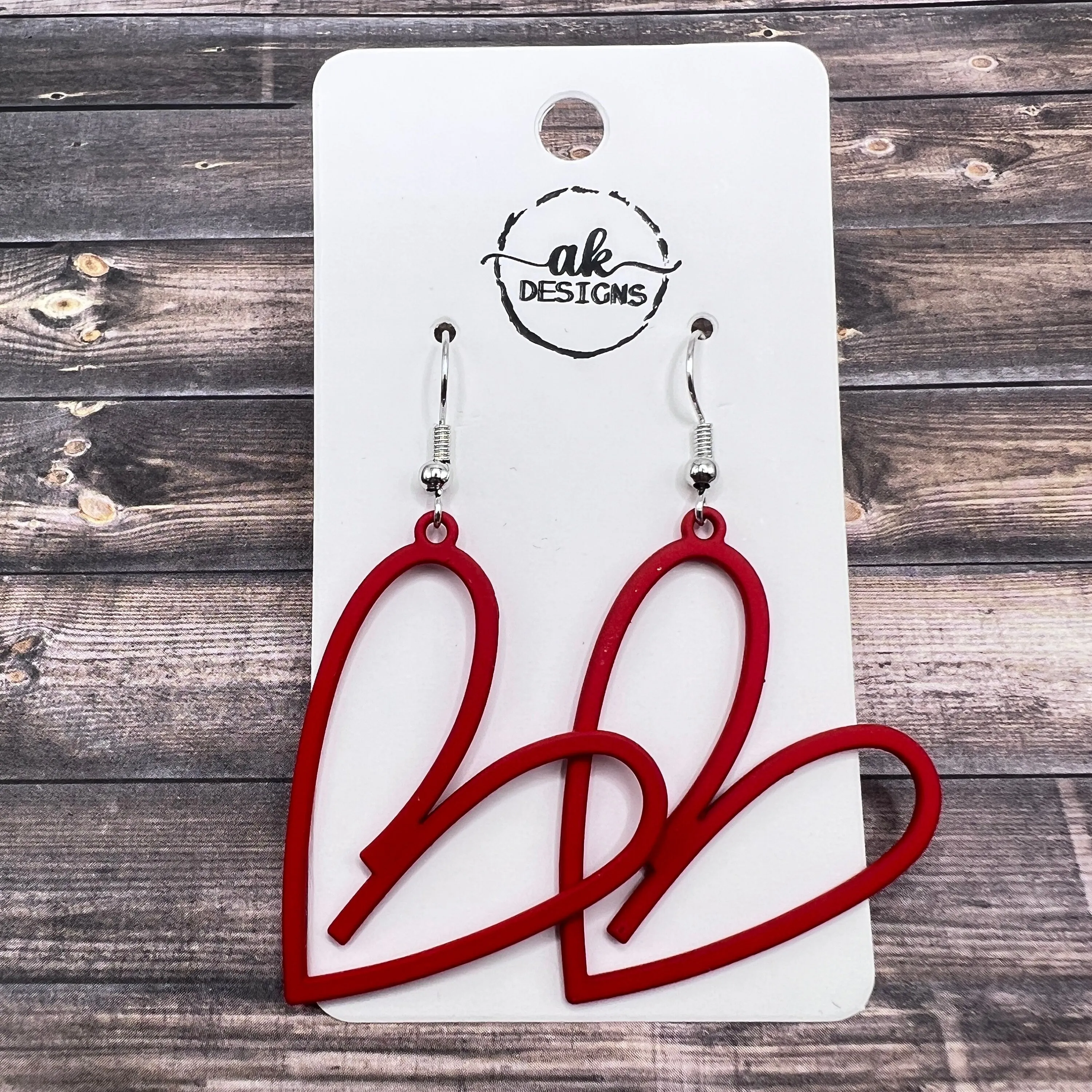 Big Bold Heart Valentine Earrings