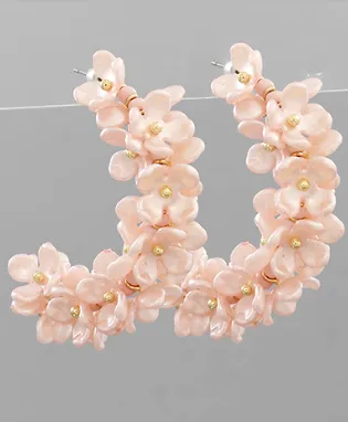 Blush Bold Flower Hoop