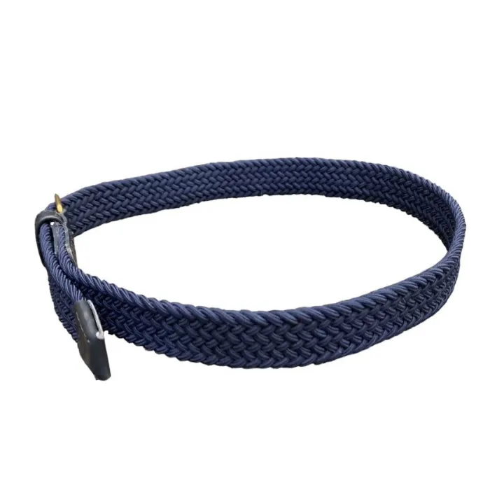 Buddy Braided Belt- Navy