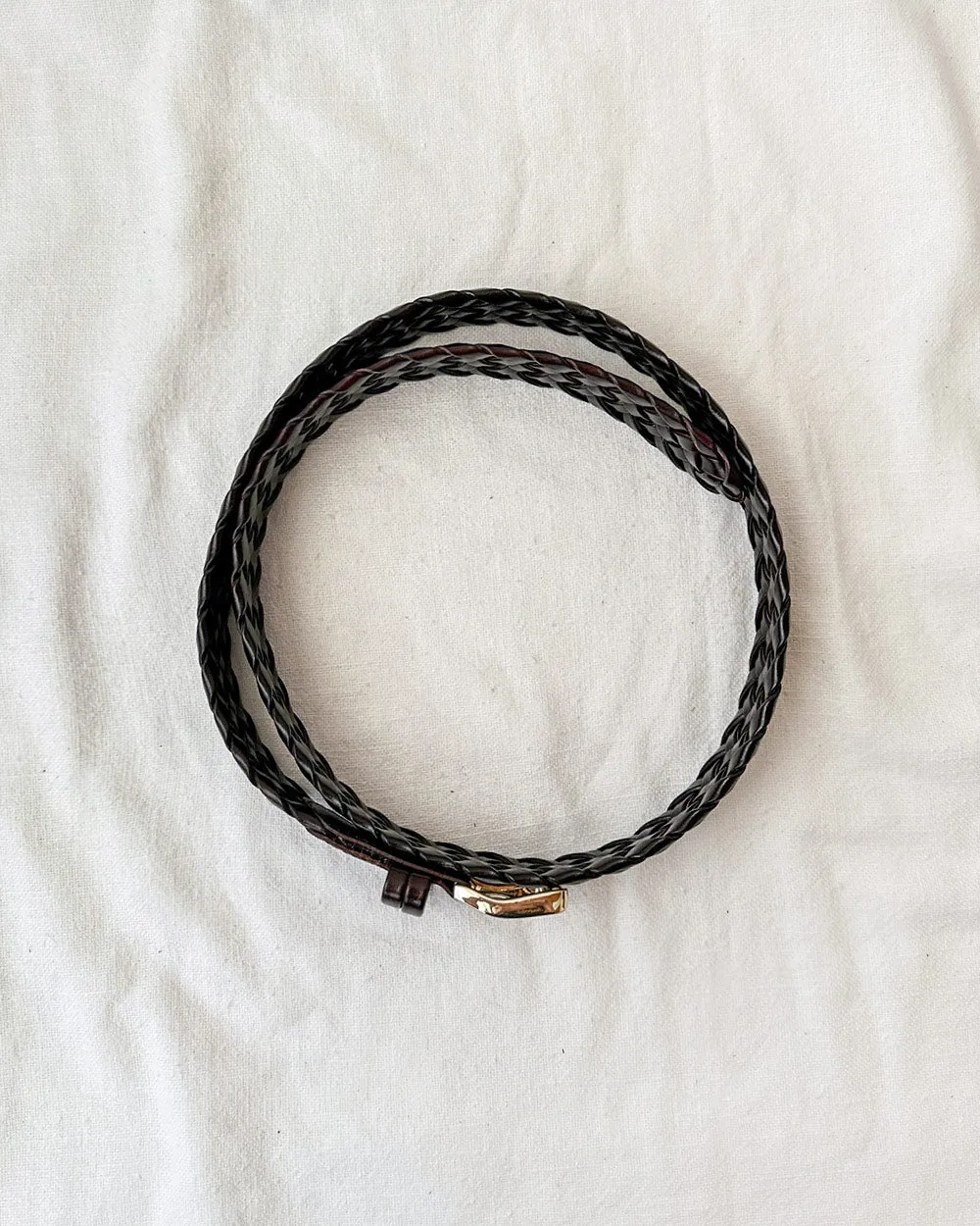 Callie Braided Belt - Brown