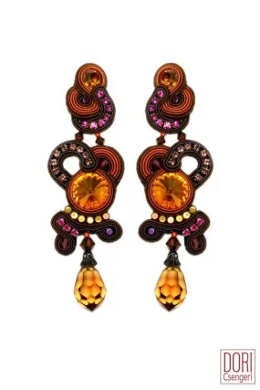 Caramel Statement Earrings