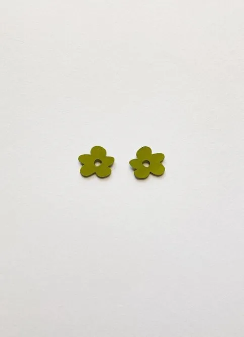 Cartouche MTL Flower Stud Earrings