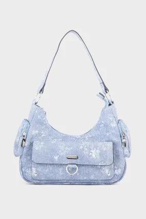 Casual Hobo Hand Bags BH0051-Blue