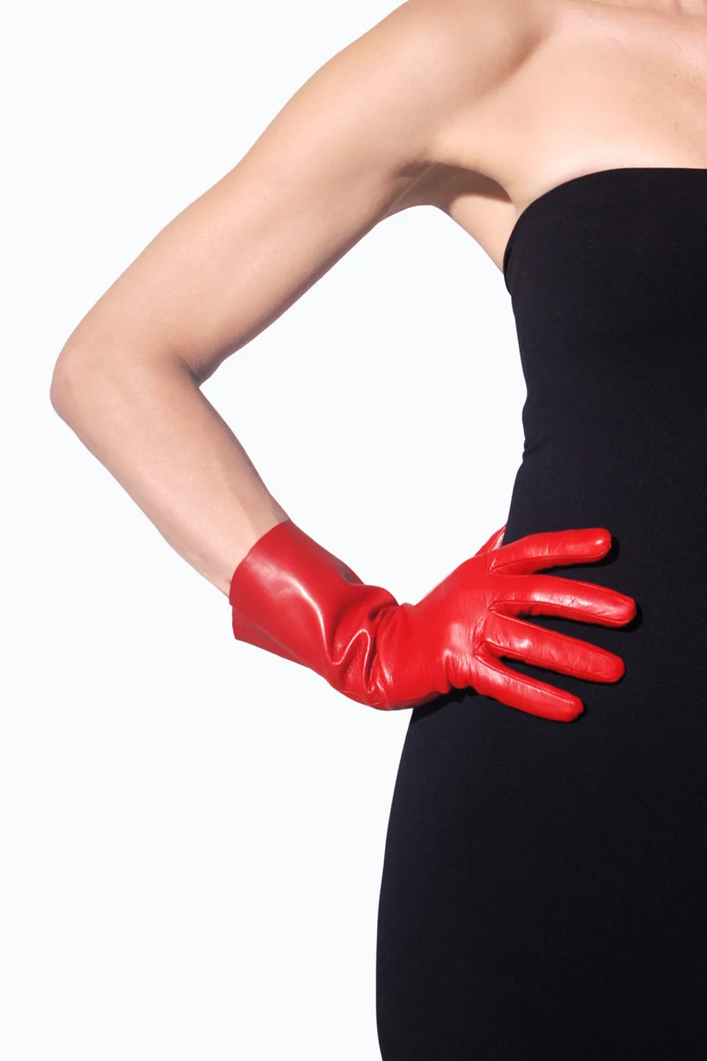 Classic glacé leather gloves