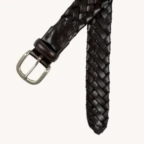 Dark Brown Braided Belt