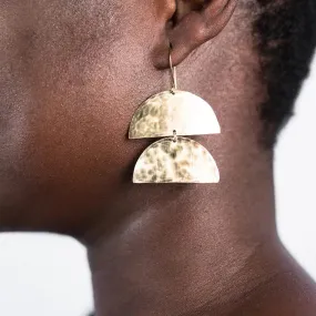 Enarmoured // Catapillar Earrings Brass