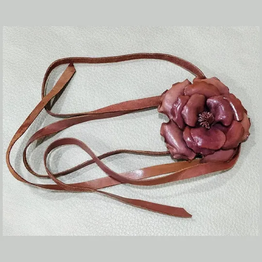 Flower Belts - Brown