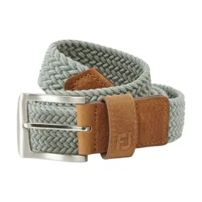 FootJoy Solid Braided Golf Belt | Grey