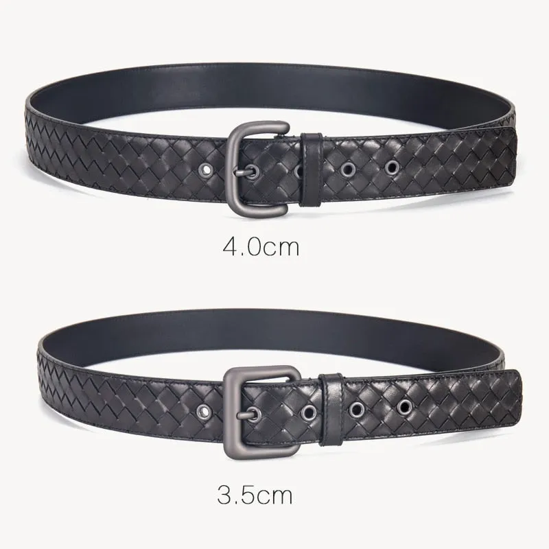 Genuine Leather Braided Luxury Style Belt