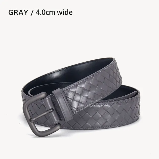 Genuine Leather Braided Luxury Style Belt