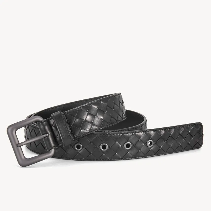 Genuine Leather Braided Luxury Style Belt