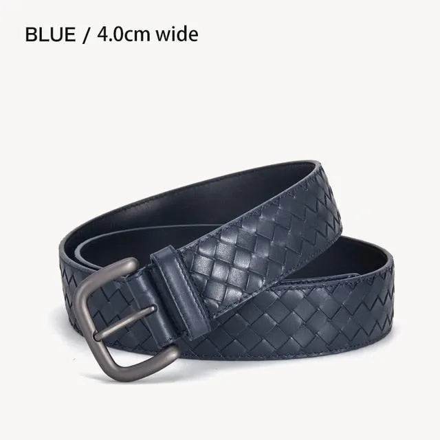 Genuine Leather Braided Luxury Style Belt