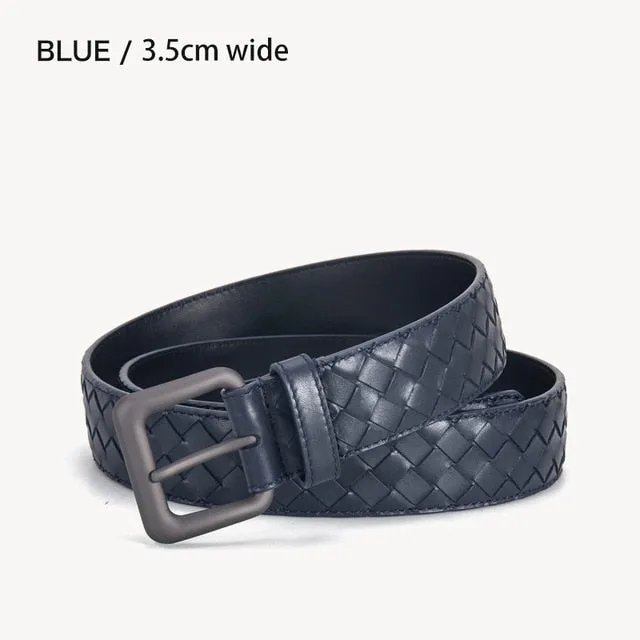 Genuine Leather Braided Luxury Style Belt