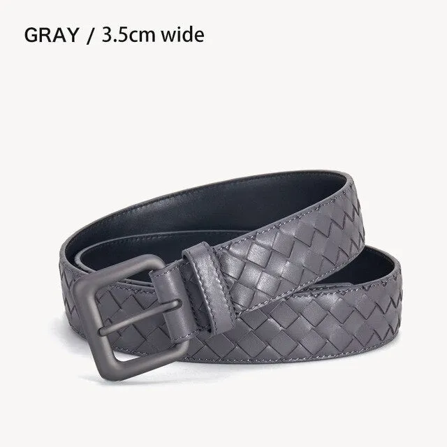 Genuine Leather Braided Luxury Style Belt