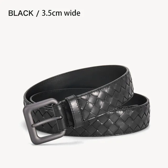 Genuine Leather Braided Luxury Style Belt