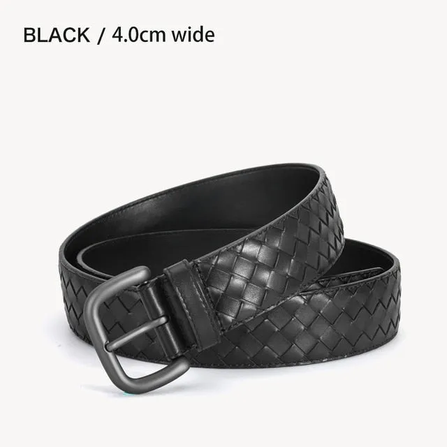 Genuine Leather Braided Luxury Style Belt