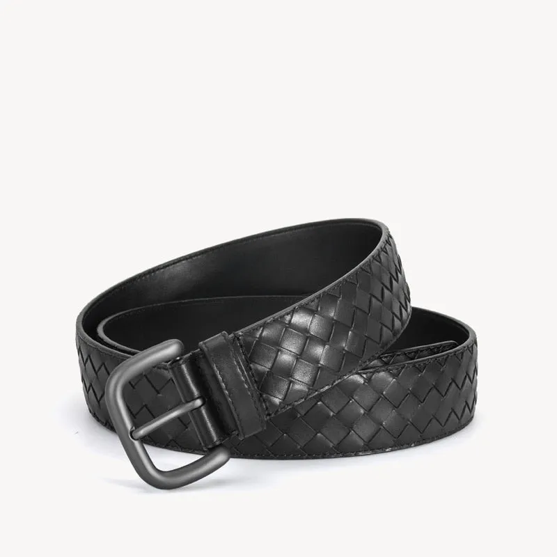 Genuine Leather Braided Luxury Style Belt