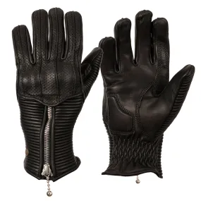 Goldtop England -  Ladies Silk Lined Raptor Gloves - Black