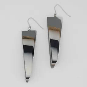 Granite Geometric Statement Earrings