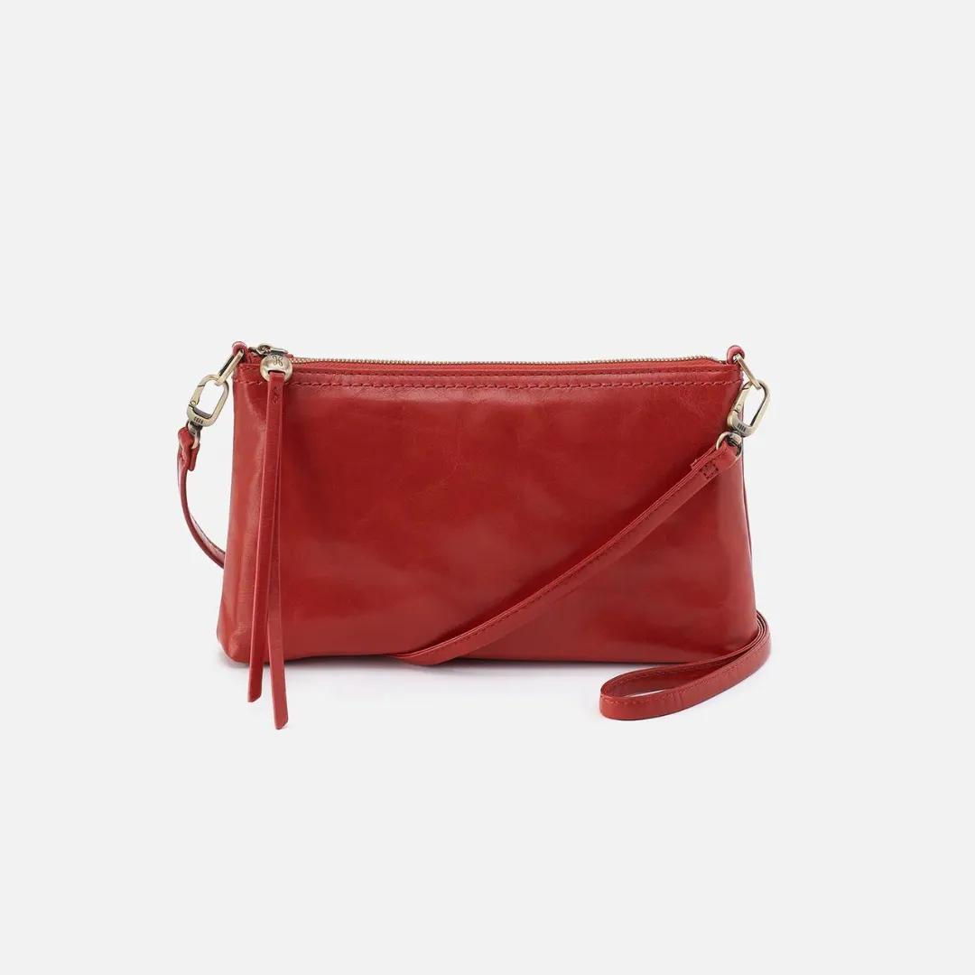 Hobo Darcy Crossbody Polished Leather - Brick