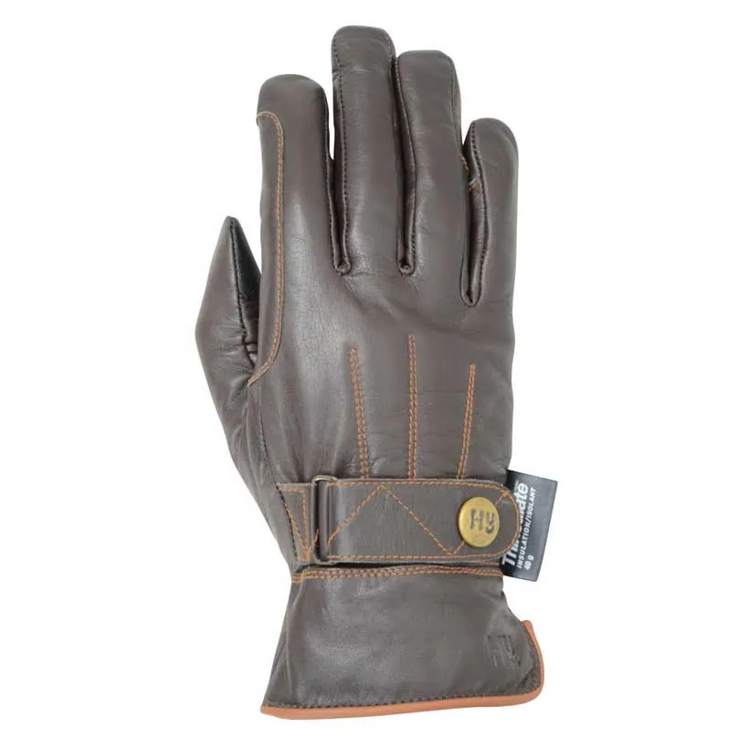 Hy Equestrian Thinsulate Leather Winter Riding Gloves