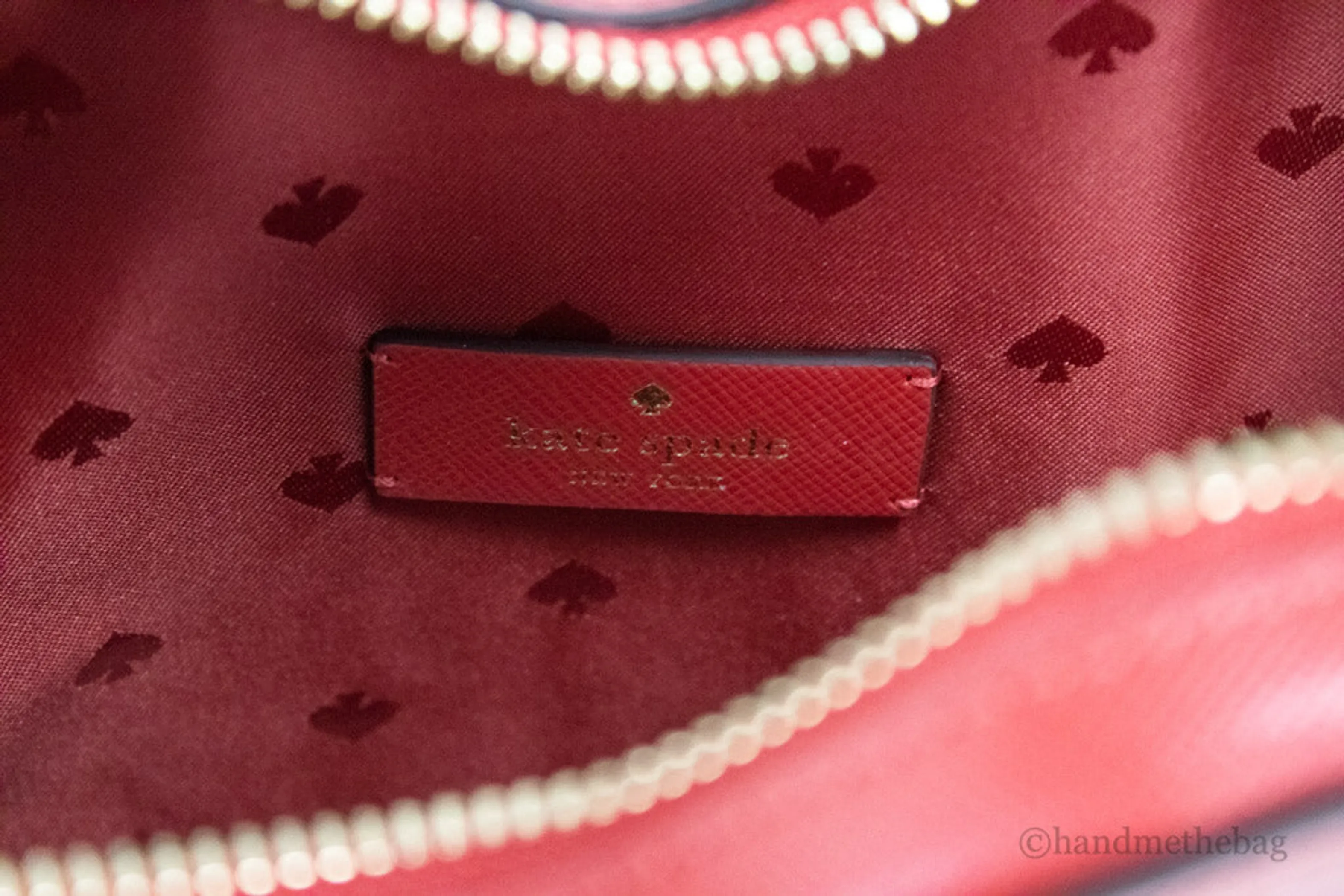 Kate Spade Love Shack Candied Cherry Saffiano Leather Top Handle Heart Crossbody Handbag