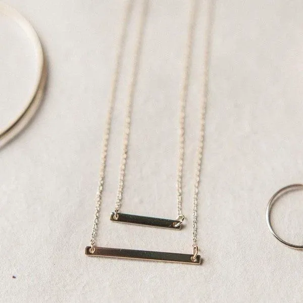 Layered Bar Necklace