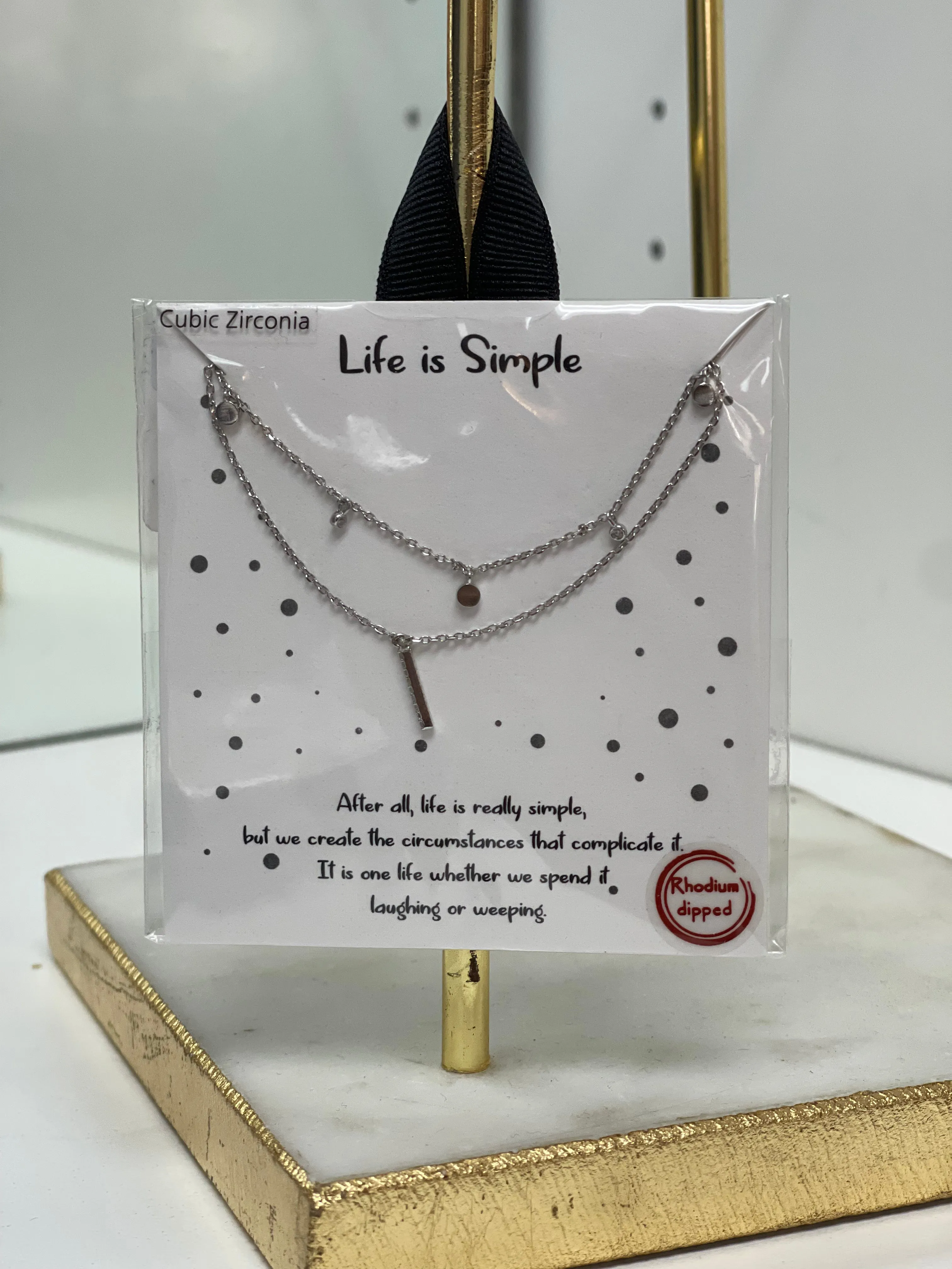 Life is Simple Necklace