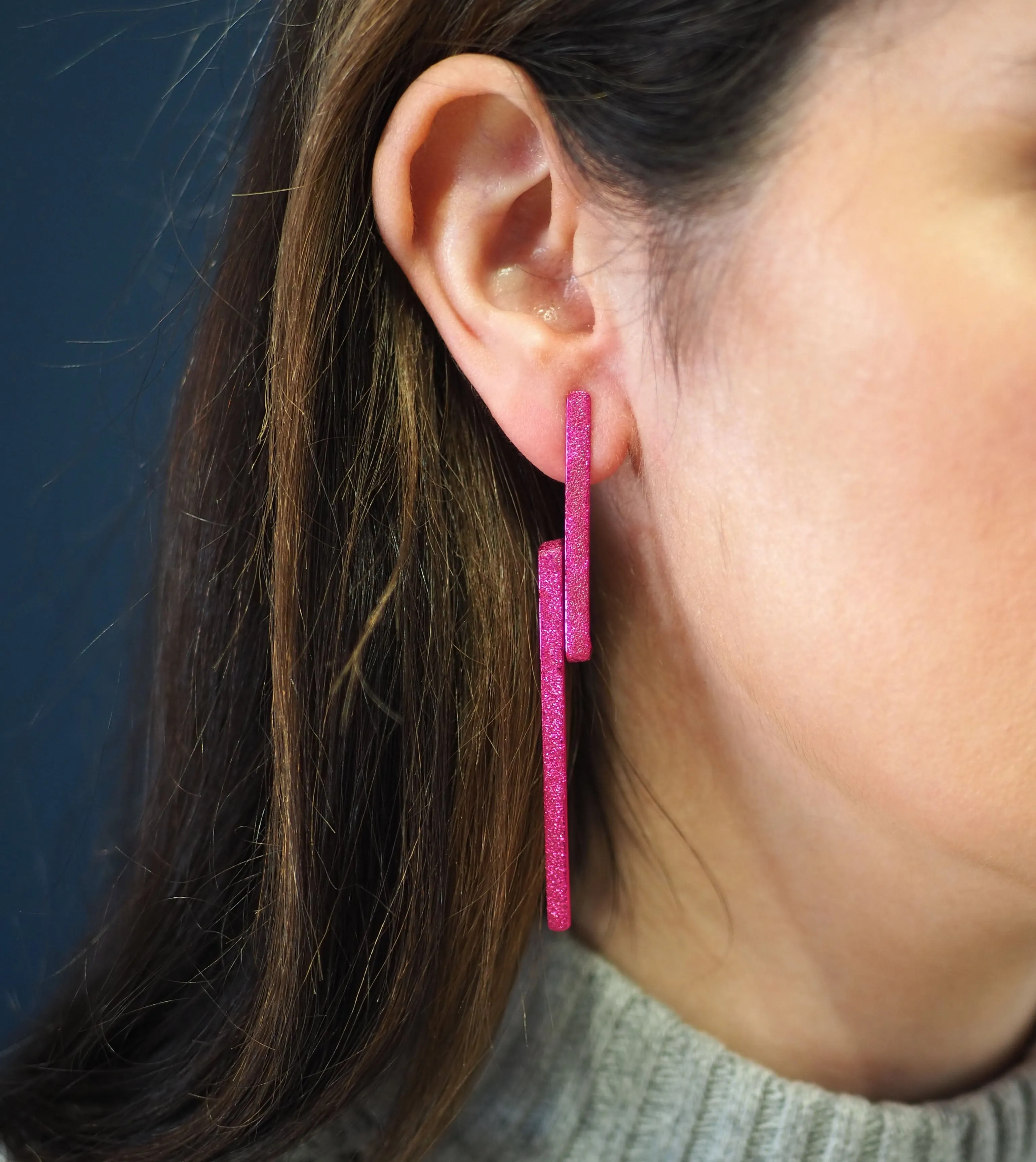 Lysithea Magenta Pink Earrings