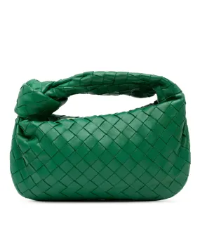 Mini Intrecciato Jodie Woven Leather Shoulder Bag