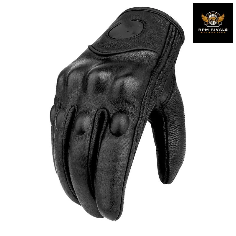 Motorcycle Leather Gloves Motorcycle Brigade Motorcycle Riding Half Finger For Men And Women