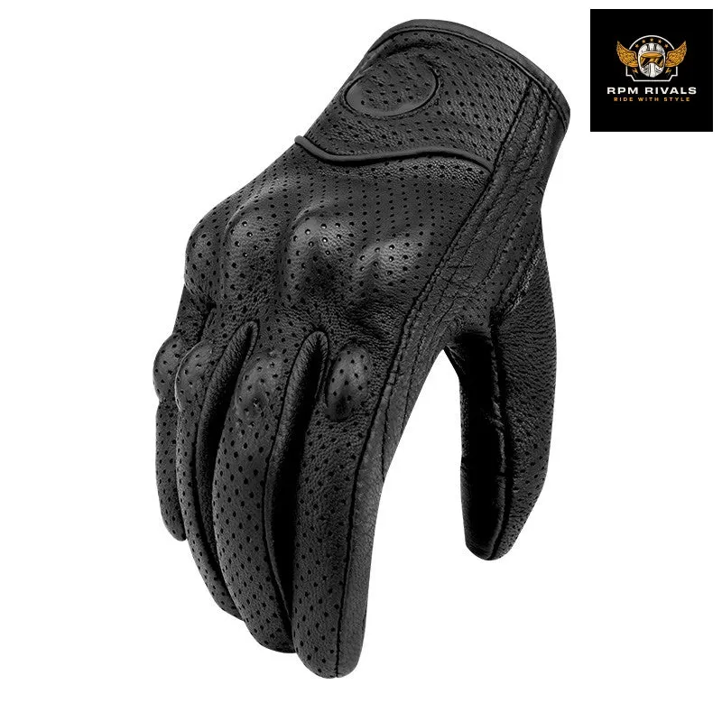 Motorcycle Leather Gloves Motorcycle Brigade Motorcycle Riding Half Finger For Men And Women