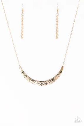 Paparazzi Necklace ~ Howl At The Moon - Gold