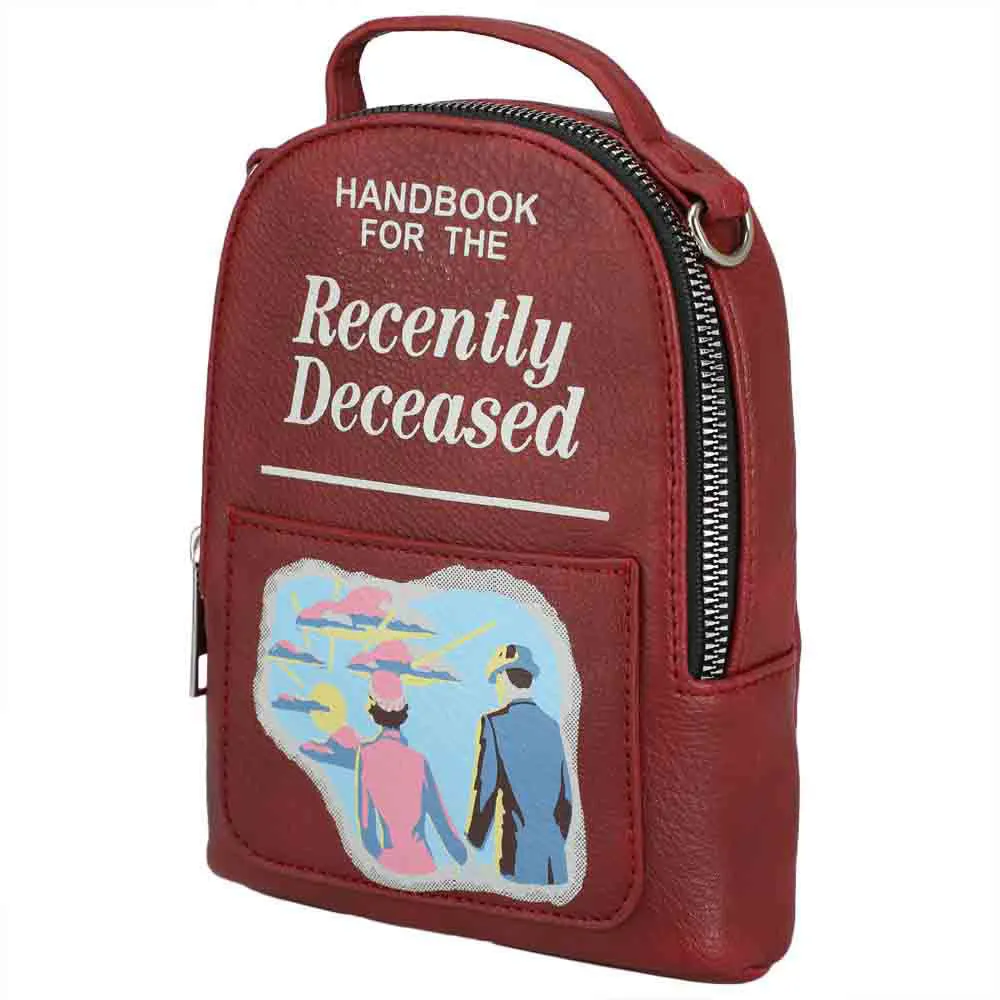 "Handbook For The Recently Deceased" Beetlejuice Wristlet Wallet Purse