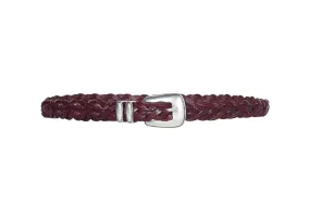 Rowley Braided Belt in Bordeaux