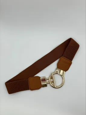 Santana Caramel Stretch Waist Belt