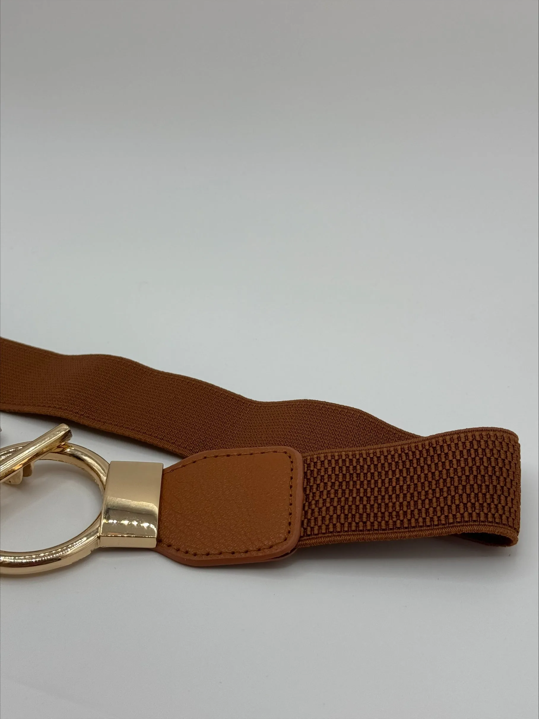 Santana Caramel Stretch Waist Belt