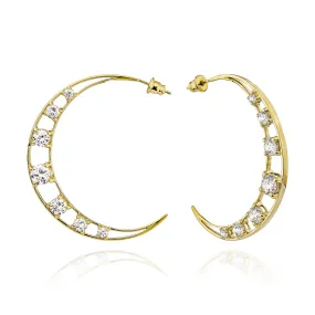 Selene Statement Hoops - Gold