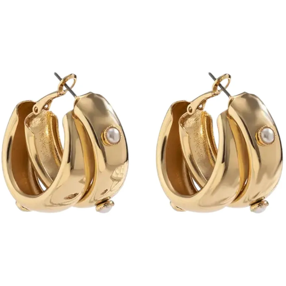 SHAYA Gold Statement Earring