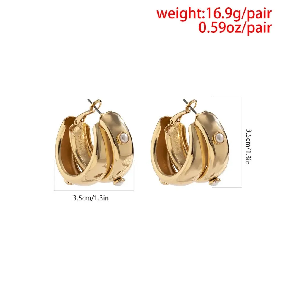 SHAYA Gold Statement Earring