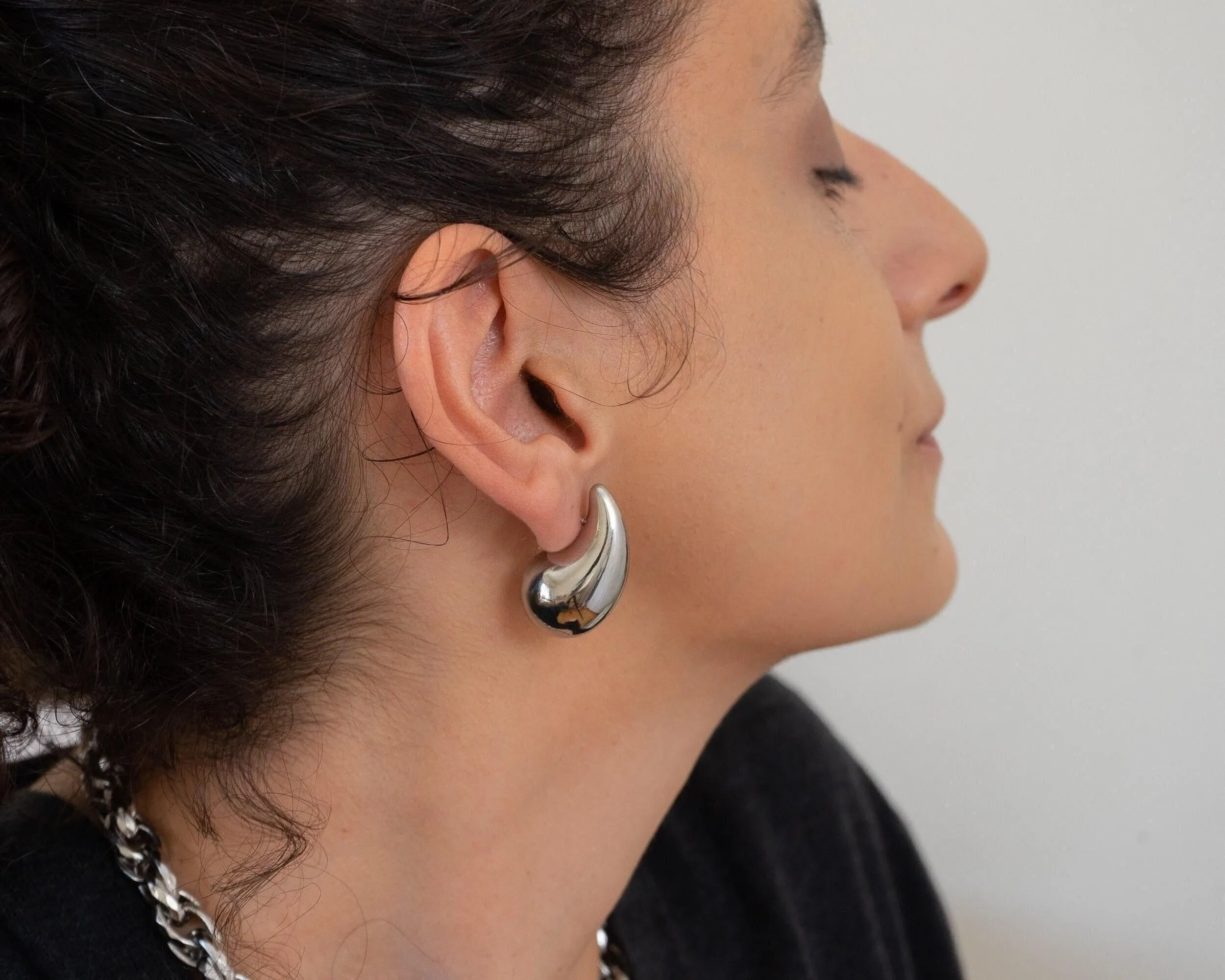 Silver Bold Earrings