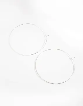 Silver Large Hoop Earrings