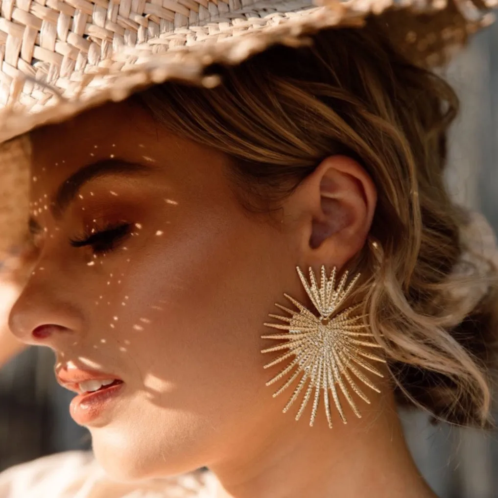 Sunburst Statement Earrings