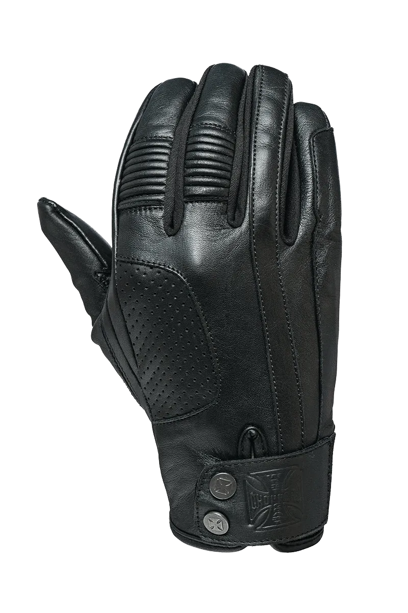 WCC - GRUNGE LEATHER RIDING GLOVE - Black