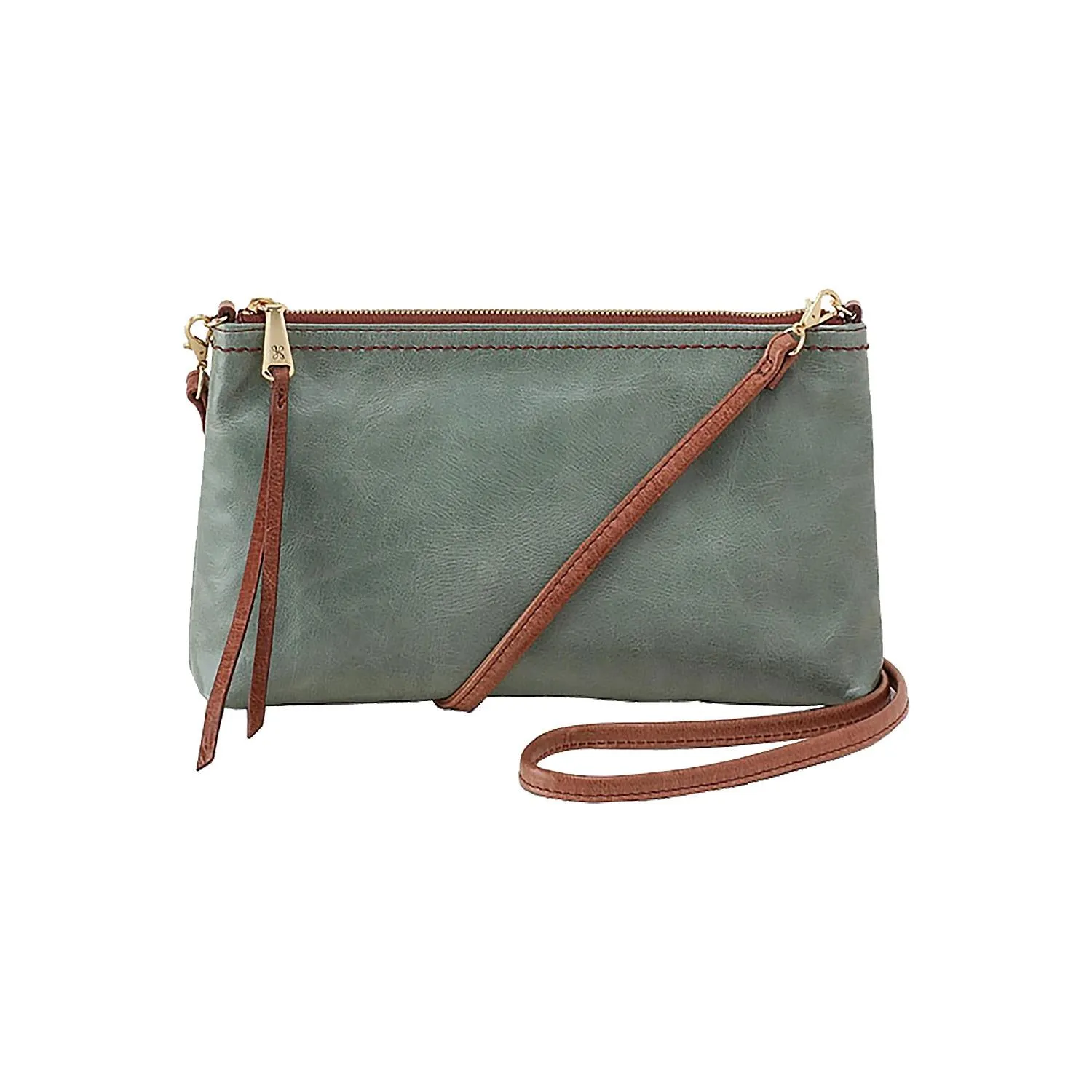 Women's Hobo Darcy Bottle Green Leather